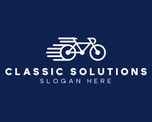 Simple Fast Bicycle Bike logo design