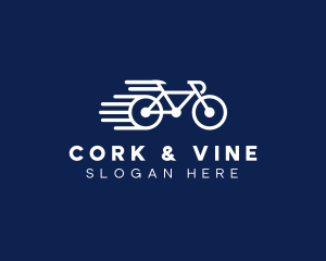 Simple Fast Bicycle Bike logo design