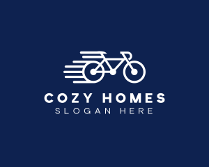 Simple Fast Bicycle Bike logo design