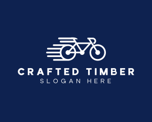 Simple Fast Bicycle Bike logo design