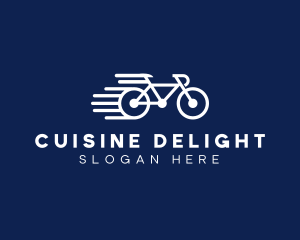 Simple Fast Bicycle Bike logo design