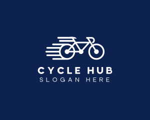 Simple Fast Bicycle Bike logo design