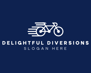 Simple Fast Bicycle Bike logo design