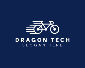 Simple Fast Bicycle Bike logo design