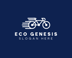 Simple Fast Bicycle Bike logo design