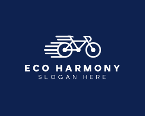 Simple Fast Bicycle Bike logo design