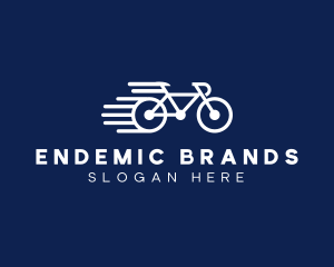 Simple Fast Bicycle Bike logo design