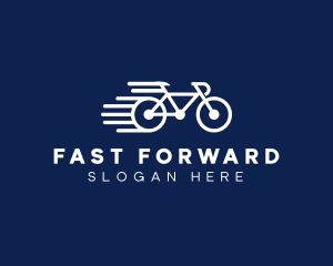 Simple Fast Bicycle Bike logo design