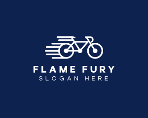 Simple Fast Bicycle Bike logo design