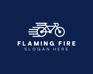 Simple Fast Bicycle Bike logo design