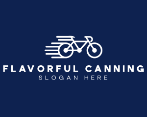 Simple Fast Bicycle Bike logo design