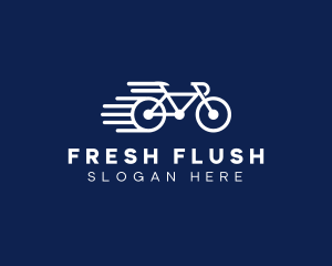 Simple Fast Bicycle Bike logo design