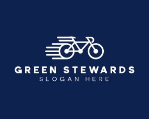 Simple Fast Bicycle Bike logo design