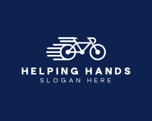 Simple Fast Bicycle Bike logo design