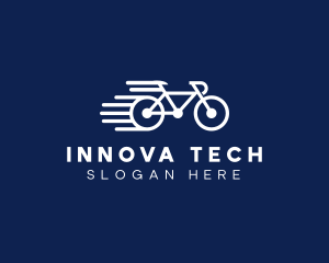 Simple Fast Bicycle Bike logo design