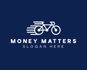 Simple Fast Bicycle Bike logo design