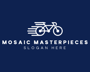 Simple Fast Bicycle Bike logo design