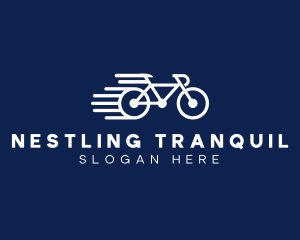 Simple Fast Bicycle Bike logo design