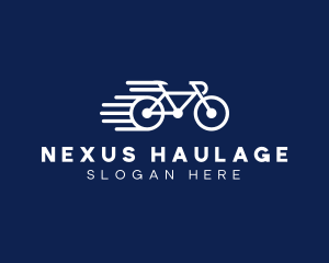 Simple Fast Bicycle Bike logo design