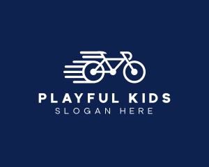 Simple Fast Bicycle Bike logo design