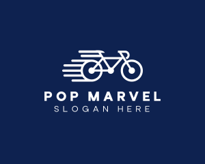 Simple Fast Bicycle Bike logo design