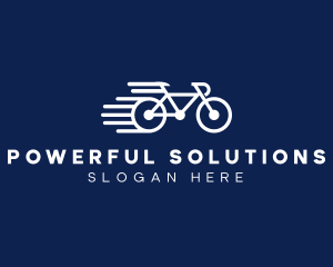 Simple Fast Bicycle Bike logo design