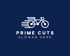 Simple Fast Bicycle Bike logo design