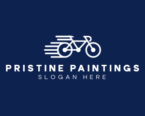 Simple Fast Bicycle Bike logo design