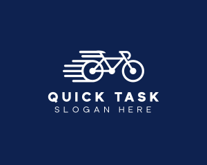 Simple Fast Bicycle Bike logo design