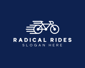 Simple Fast Bicycle Bike logo design