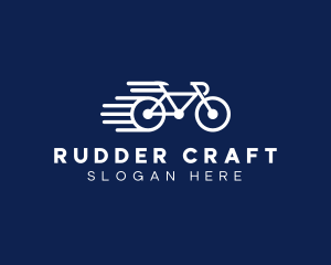 Simple Fast Bicycle Bike logo design