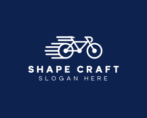 Simple Fast Bicycle Bike logo design