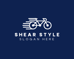 Simple Fast Bicycle Bike logo design