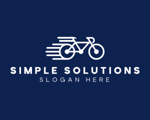 Simple Fast Bicycle Bike logo design