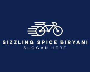 Simple Fast Bicycle Bike logo design