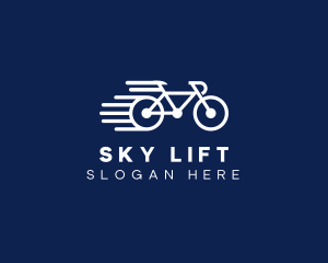 Simple Fast Bicycle Bike logo design