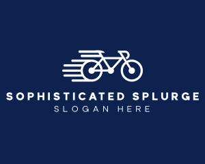 Simple Fast Bicycle Bike logo design