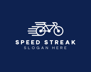 Simple Fast Bicycle Bike logo design