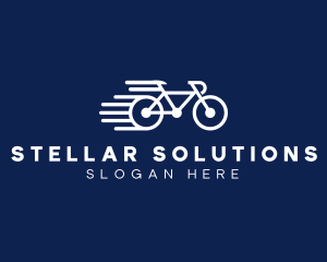 Simple Fast Bicycle Bike logo design