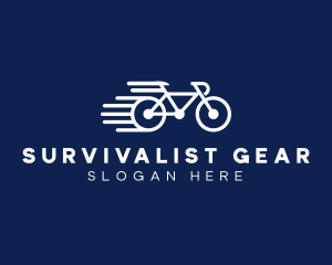 Simple Fast Bicycle Bike logo design