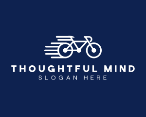 Simple Fast Bicycle Bike logo design