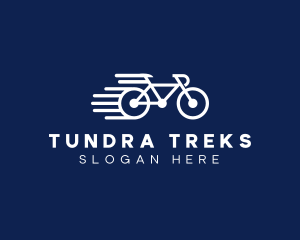 Simple Fast Bicycle Bike logo design