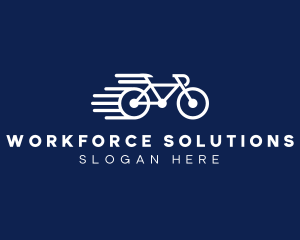 Simple Fast Bicycle Bike logo design