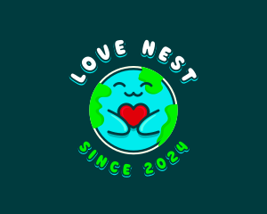 Planet Earth Love logo design