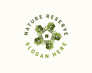 Leaves Organic Sustainability logo design