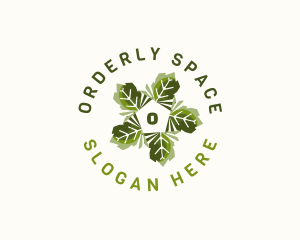 Leaves Organic Sustainability logo design