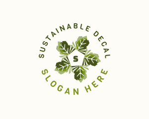 Leaves Organic Sustainability logo design