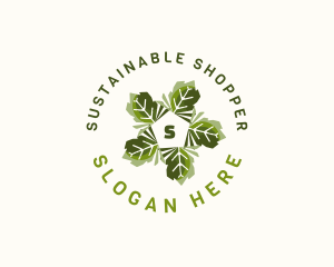 Leaves Organic Sustainability logo design