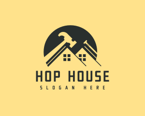 House Construction Service logo design