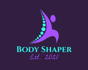 Spine Body Chiropractor logo design